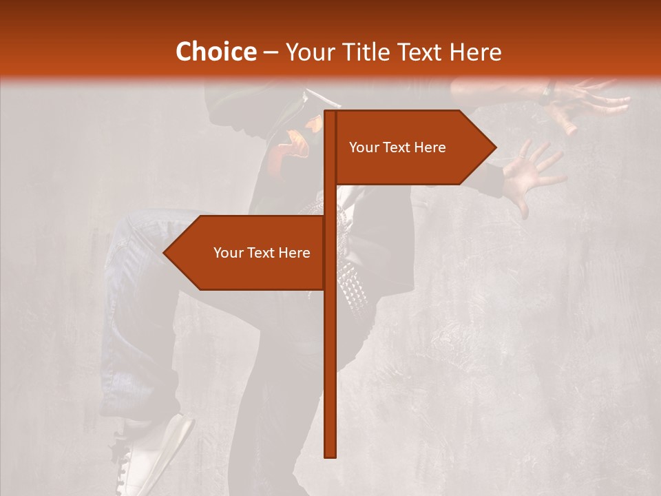 Hip Hop Posing Break Dance PowerPoint Template