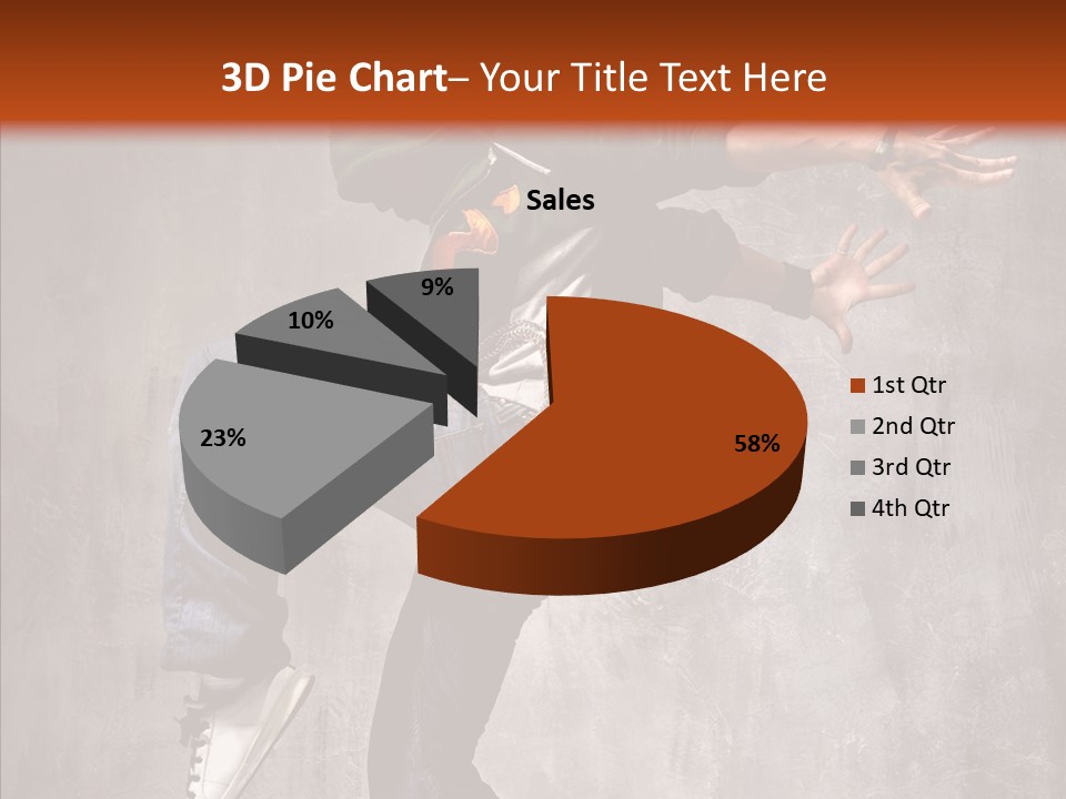 Hip Hop Posing Break Dance PowerPoint Template