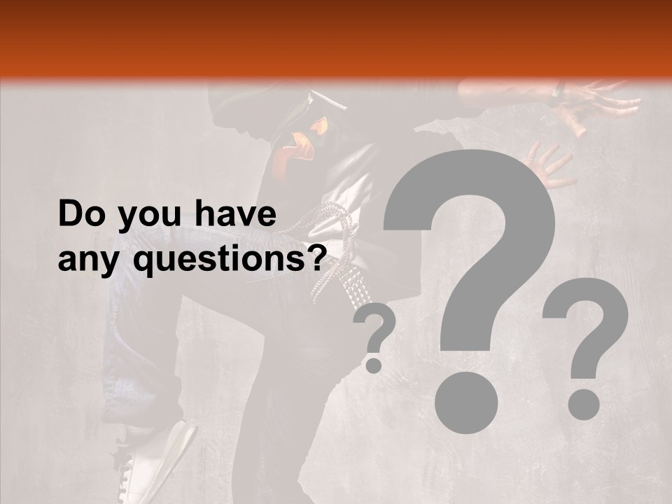 Hip Hop Posing Break Dance PowerPoint Template