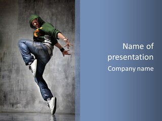Breakdancing Gymnastic Moving PowerPoint Template