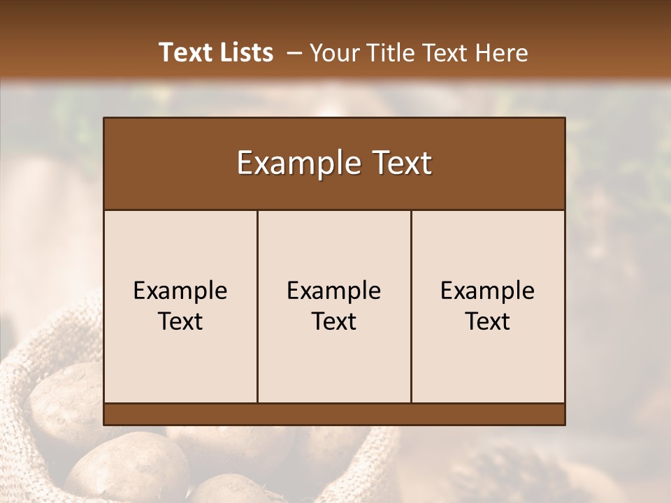 Spuds Setting Mint PowerPoint Template