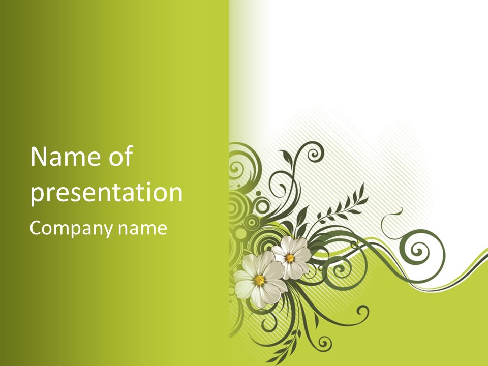 Spring Scroll Shape PowerPoint Template