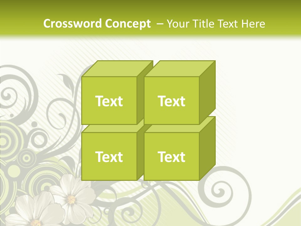 Spring Scroll Shape PowerPoint Template
