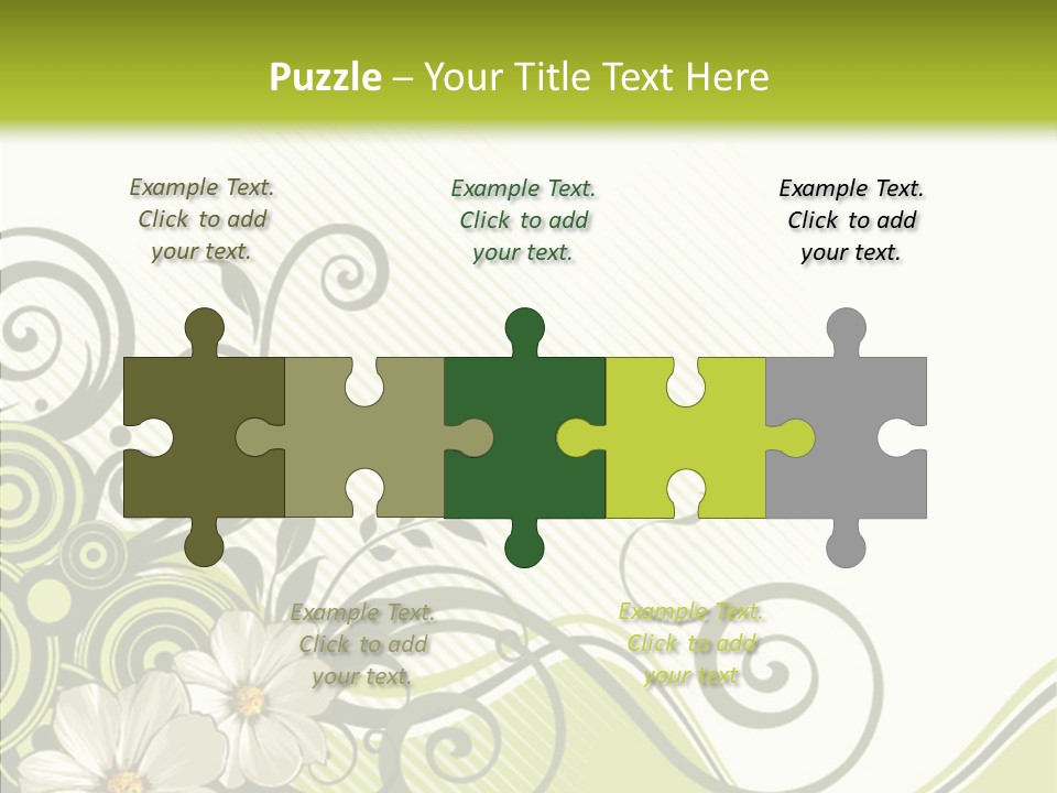 Spring Scroll Shape PowerPoint Template