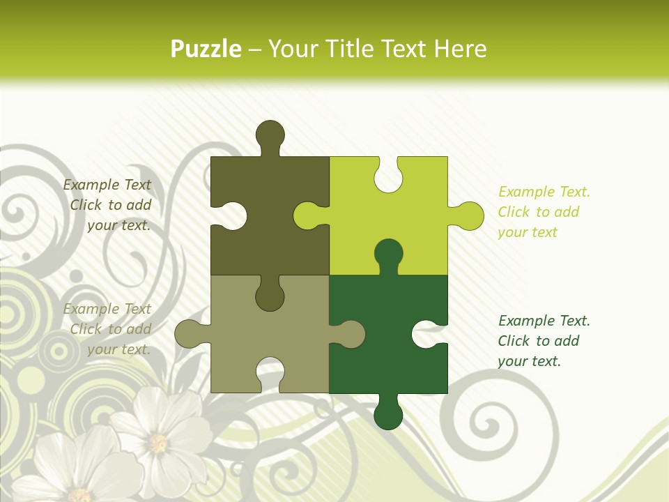 Spring Scroll Shape PowerPoint Template