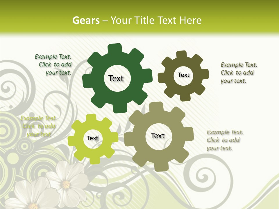 Spring Scroll Shape PowerPoint Template
