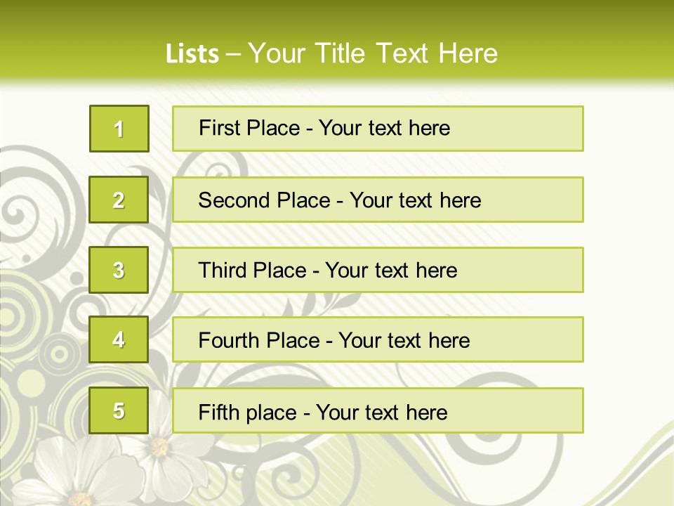 Spring Scroll Shape PowerPoint Template