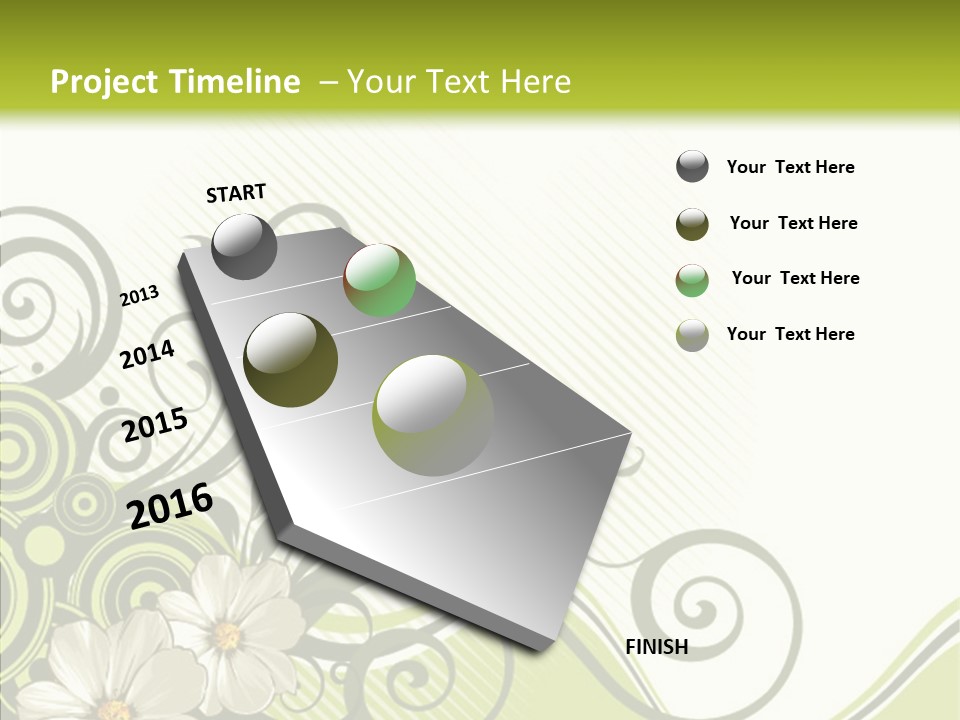 Spring Scroll Shape PowerPoint Template
