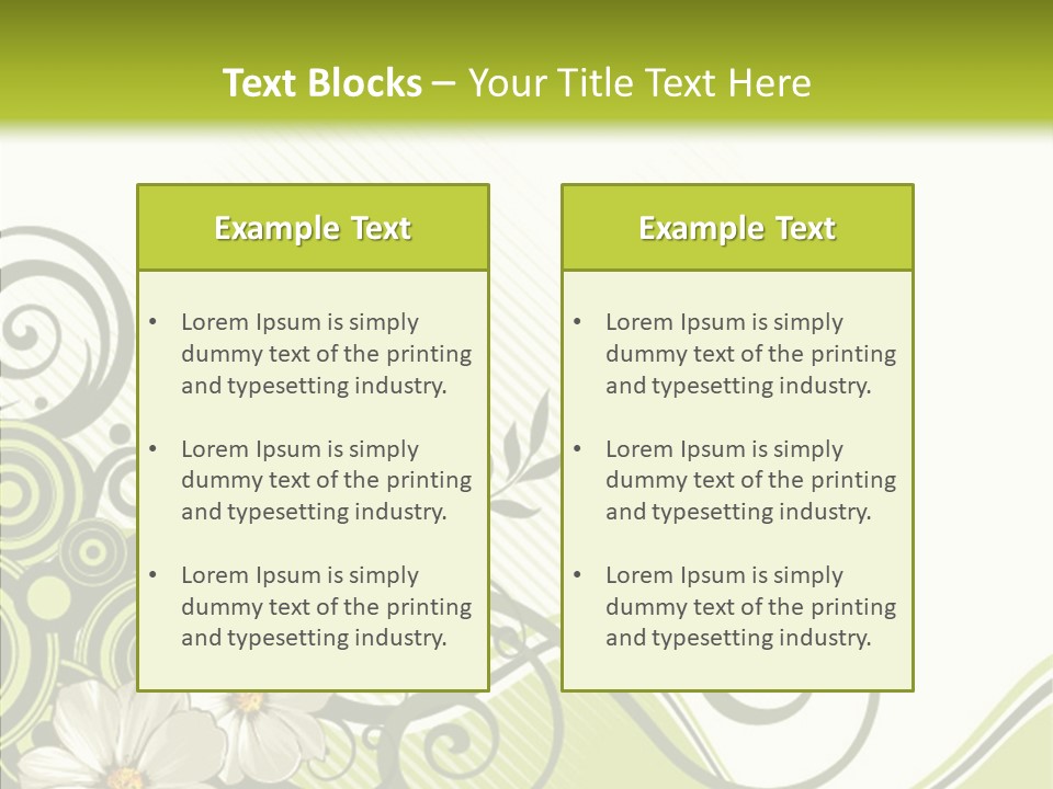 Spring Scroll Shape PowerPoint Template
