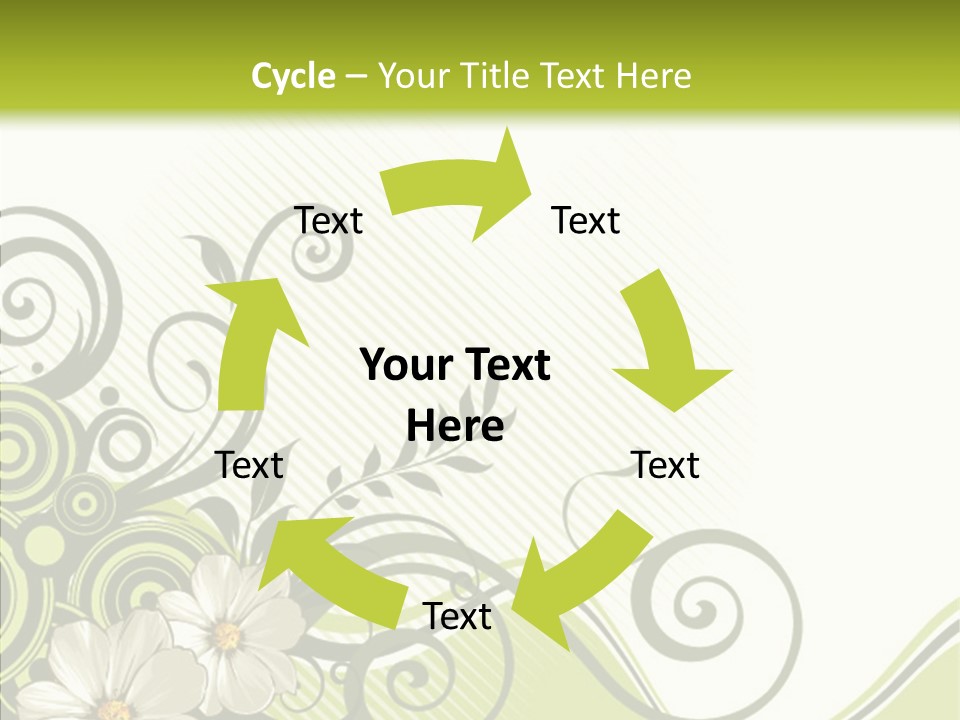 Spring Scroll Shape PowerPoint Template
