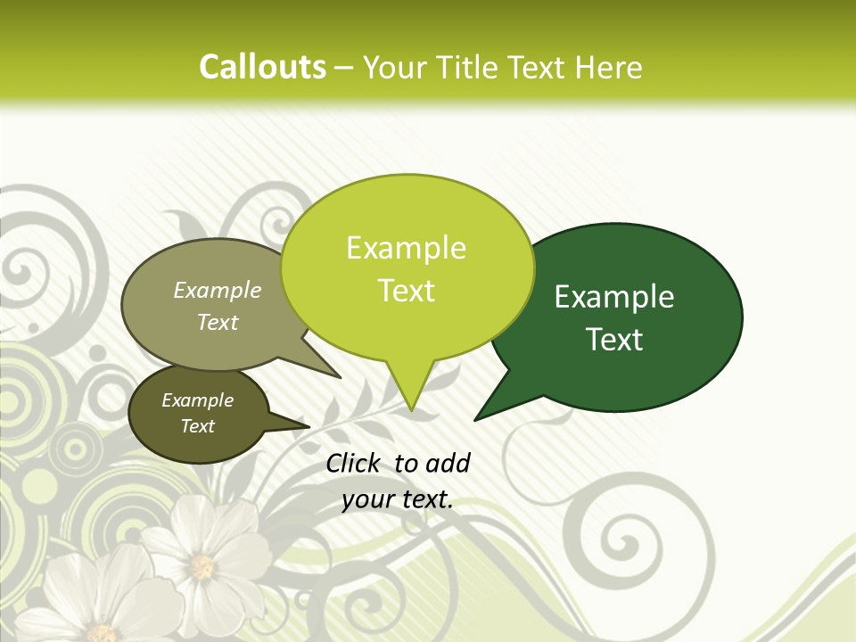 Spring Scroll Shape PowerPoint Template