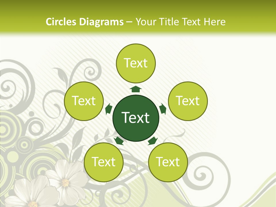 Spring Scroll Shape PowerPoint Template