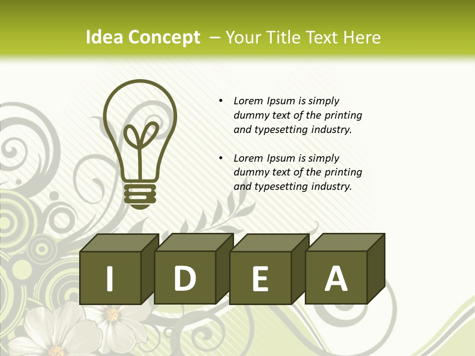 Spring Scroll Shape PowerPoint Template