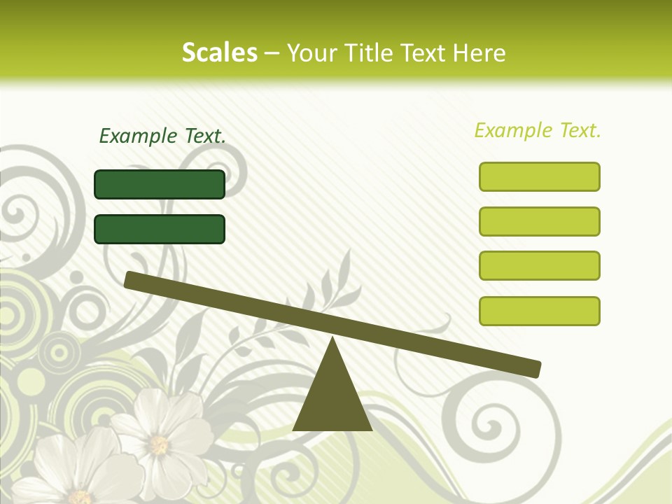 Spring Scroll Shape PowerPoint Template