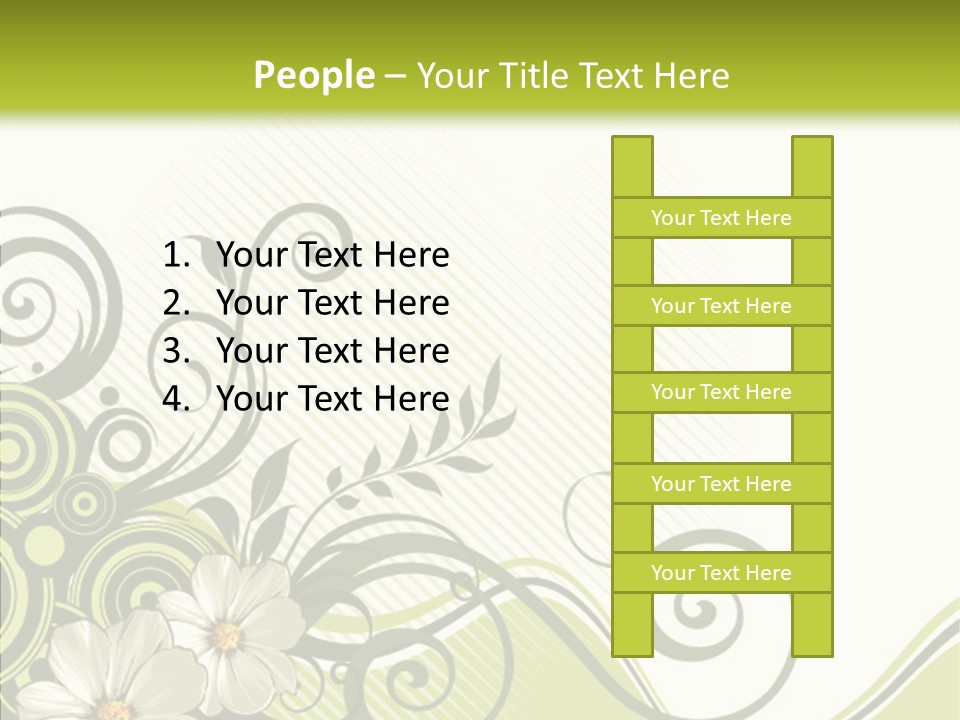 Spring Scroll Shape PowerPoint Template