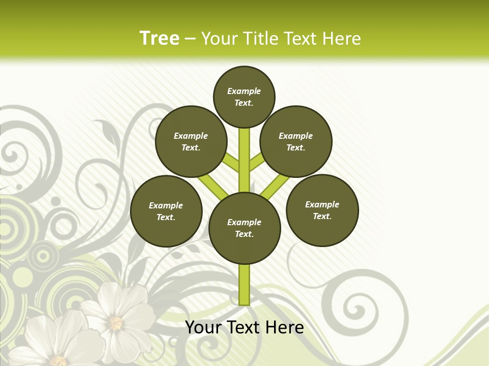 Spring Scroll Shape PowerPoint Template