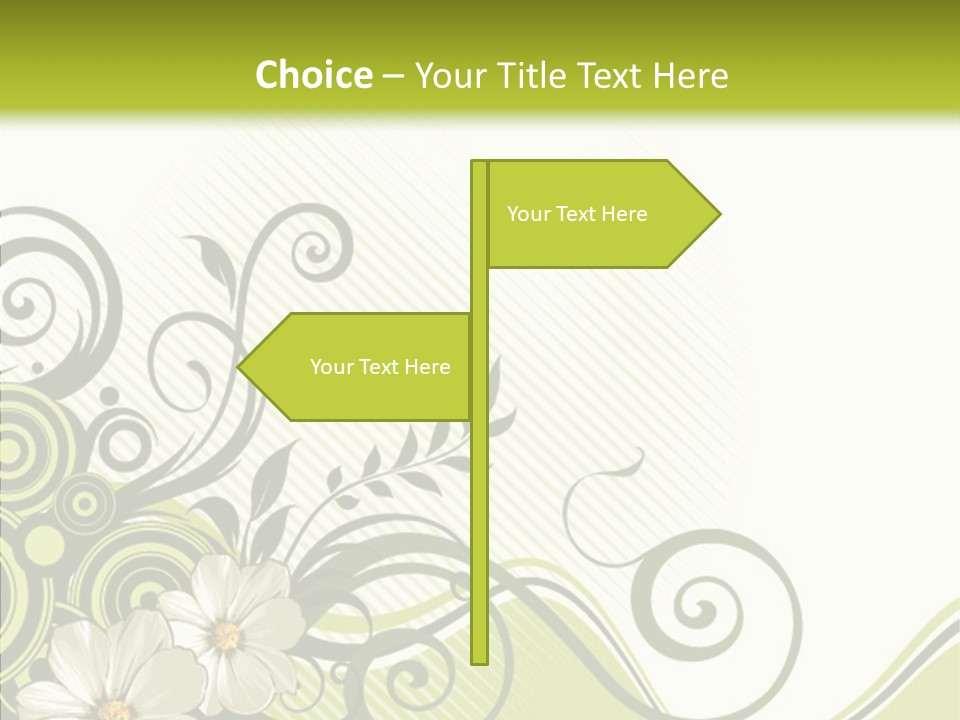 Spring Scroll Shape PowerPoint Template