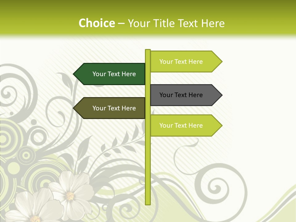Spring Scroll Shape PowerPoint Template