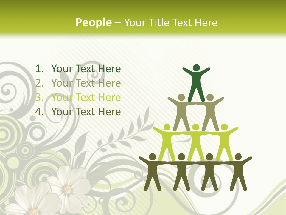 Spring Scroll Shape PowerPoint Template