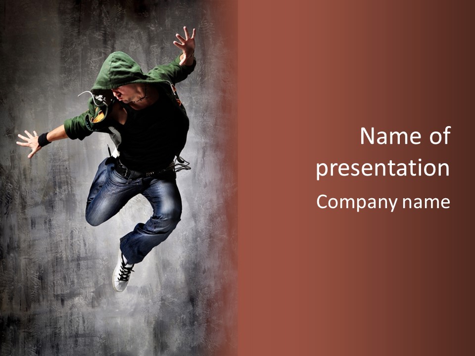 Dance Man Elegance PowerPoint Template