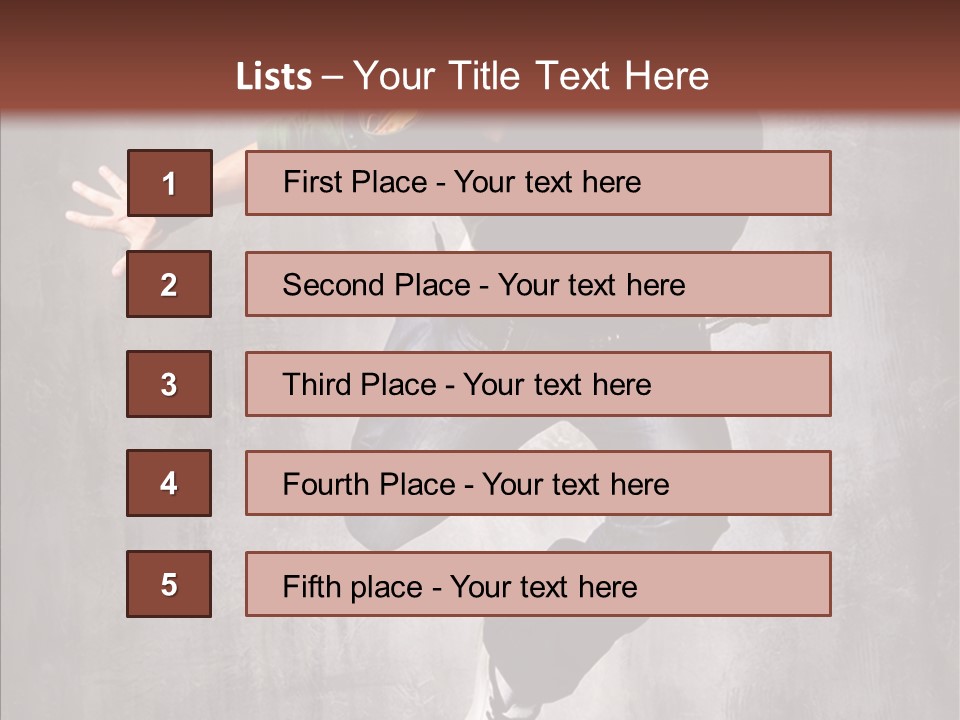 Dance Man Elegance PowerPoint Template