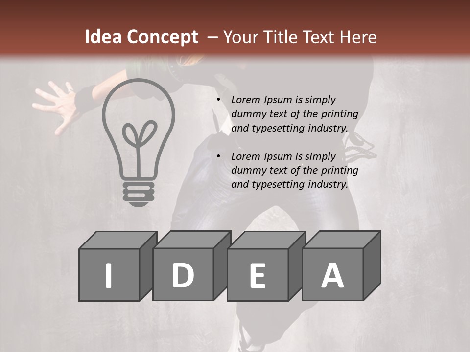 Dance Man Elegance PowerPoint Template