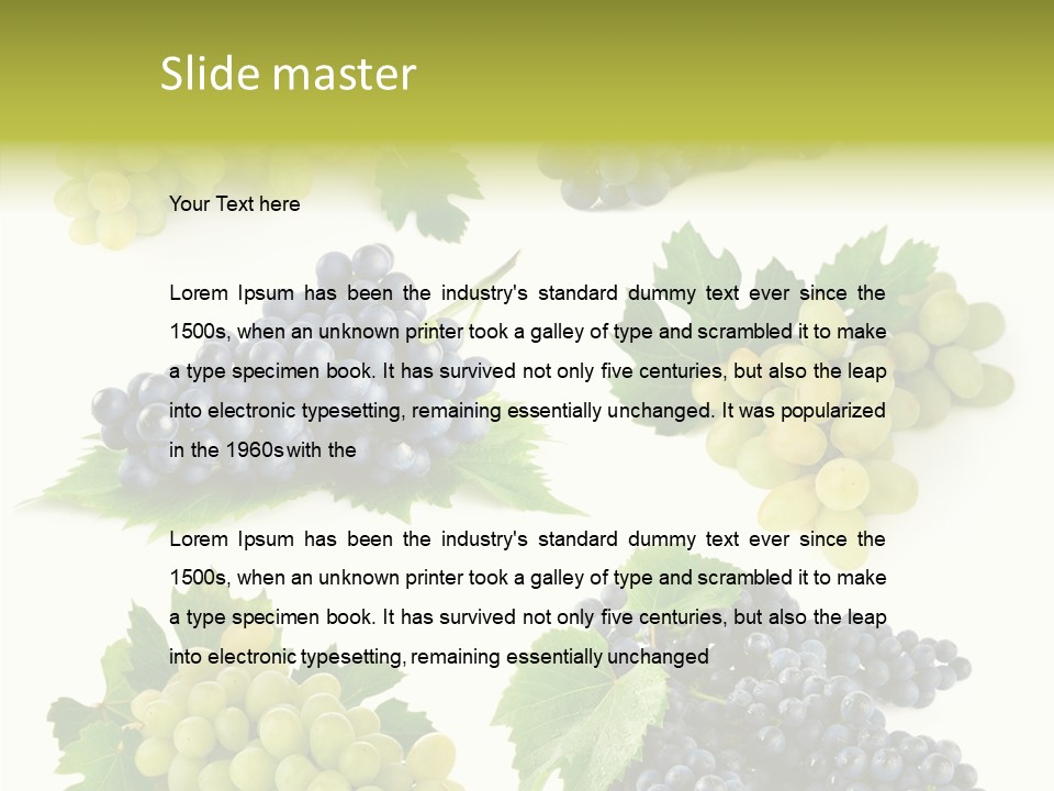 Group Natural Leaf PowerPoint Template