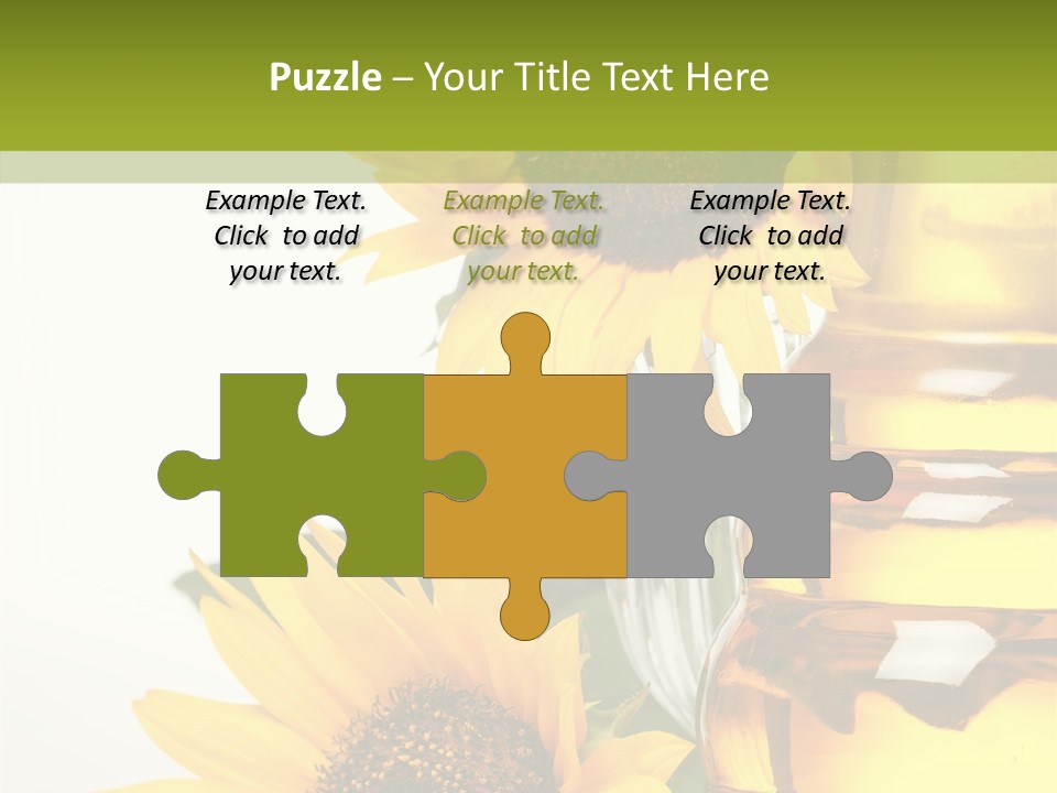 Olive Nutrient Glass PowerPoint Template