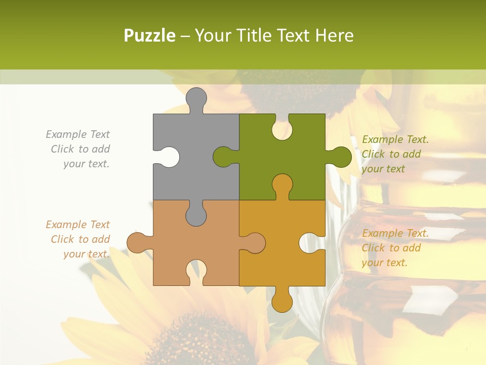 Olive Nutrient Glass PowerPoint Template