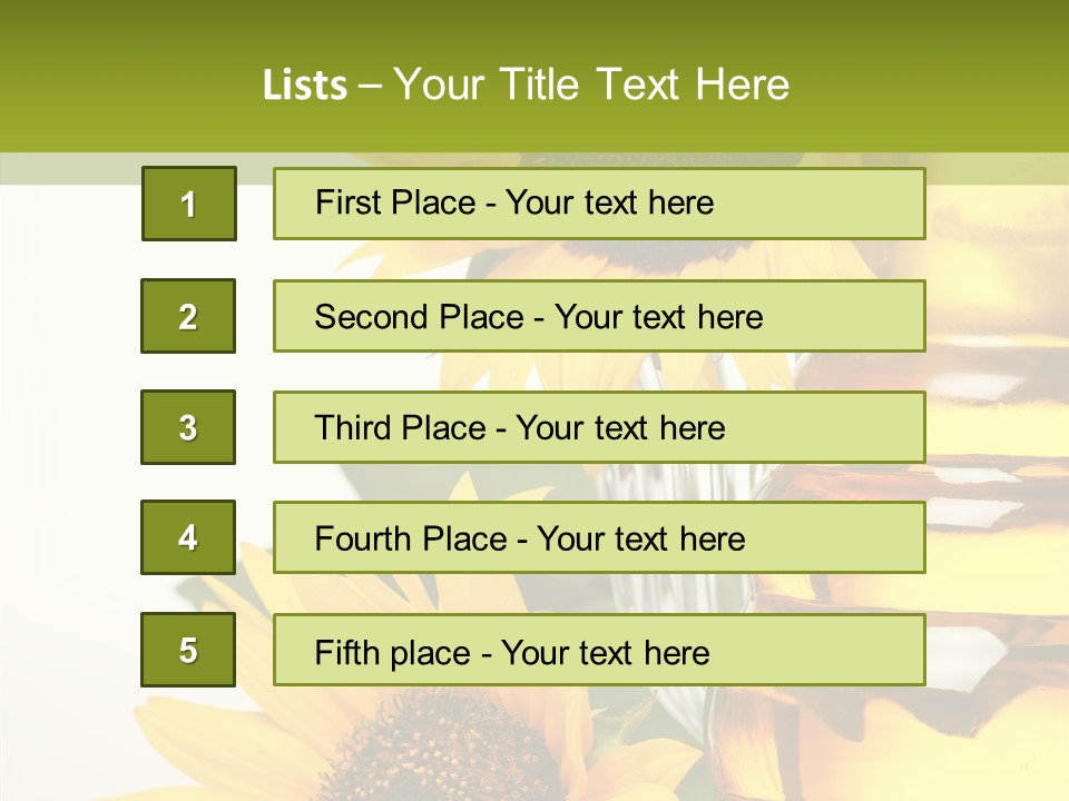 Olive Nutrient Glass PowerPoint Template