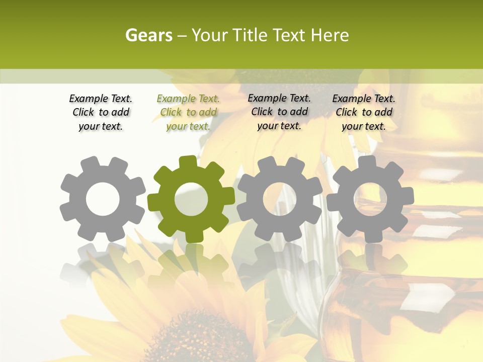 Olive Nutrient Glass PowerPoint Template