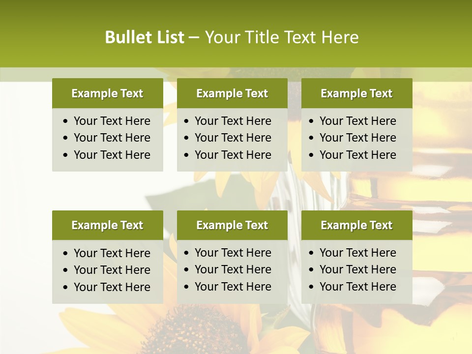 Olive Nutrient Glass PowerPoint Template