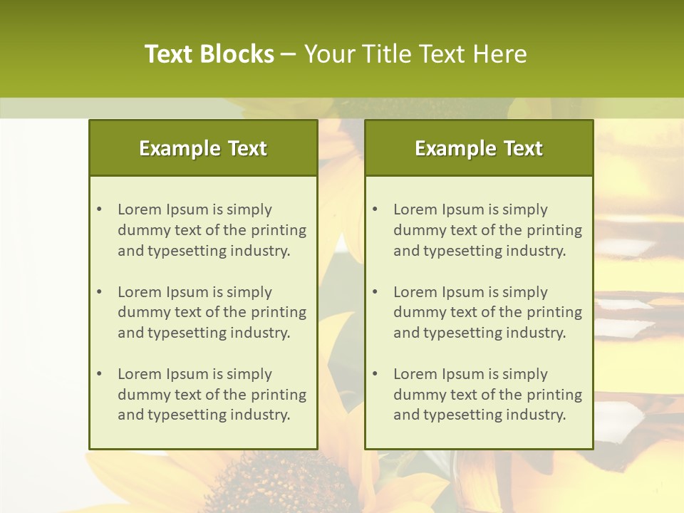 Olive Nutrient Glass PowerPoint Template