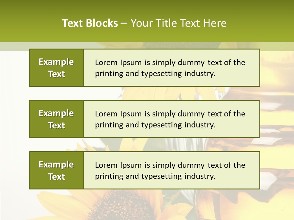 Olive Nutrient Glass PowerPoint Template
