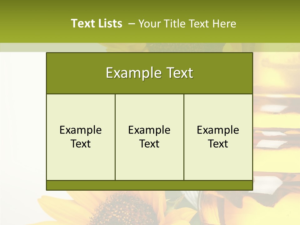 Olive Nutrient Glass PowerPoint Template