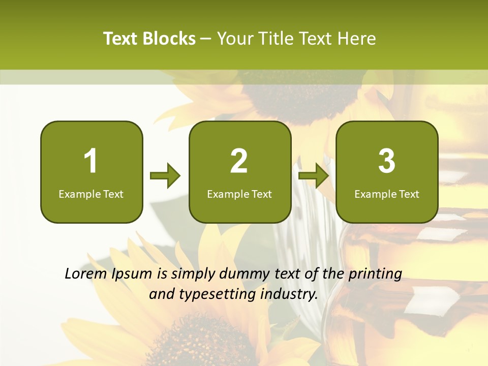 Olive Nutrient Glass PowerPoint Template