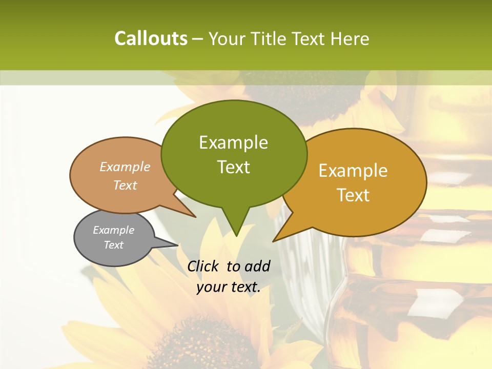 Olive Nutrient Glass PowerPoint Template