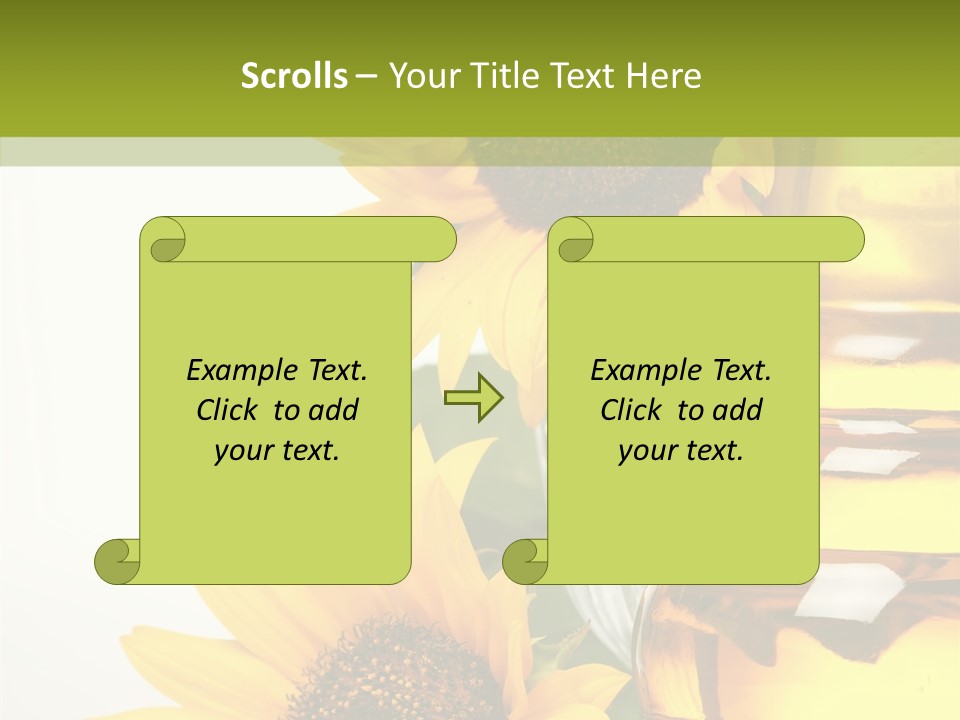 Olive Nutrient Glass PowerPoint Template
