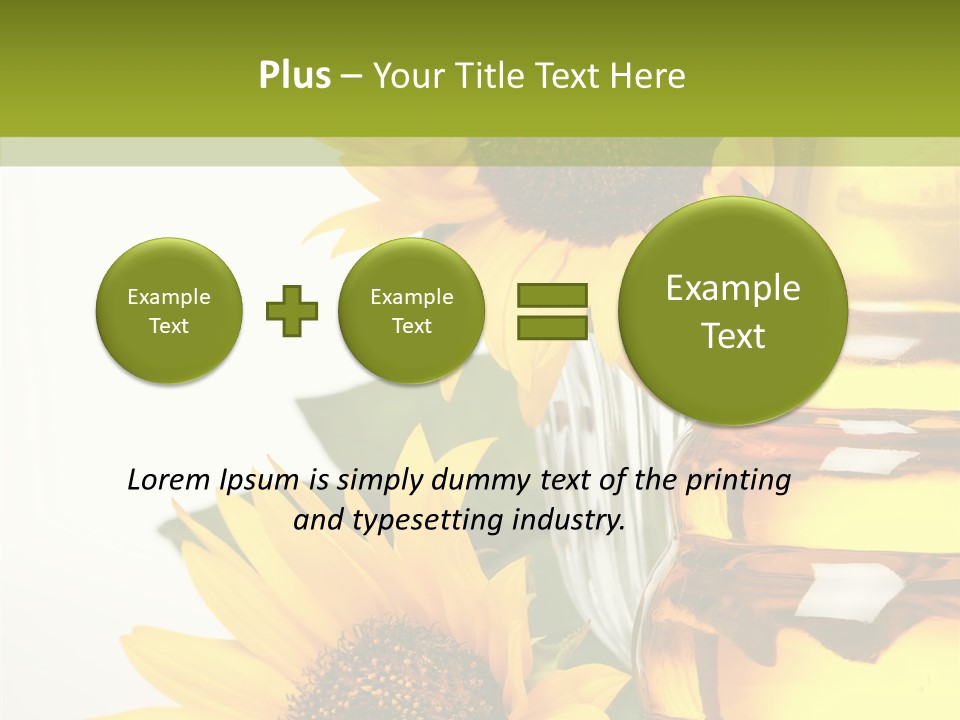 Olive Nutrient Glass PowerPoint Template