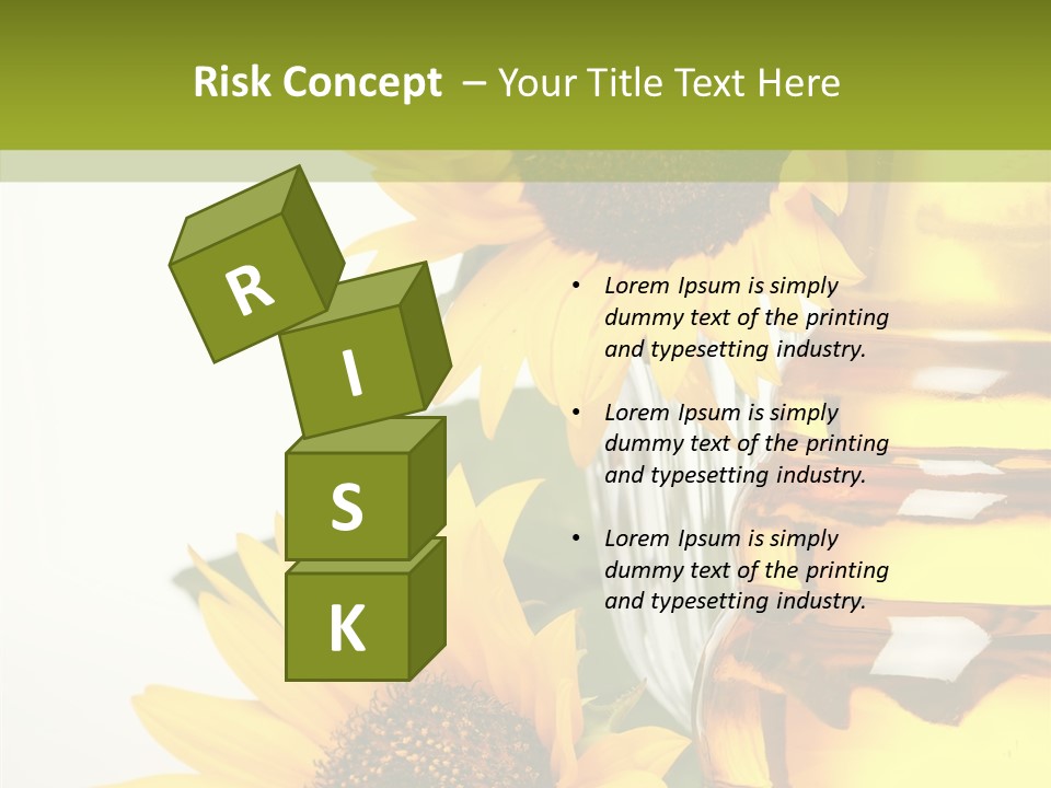 Olive Nutrient Glass PowerPoint Template