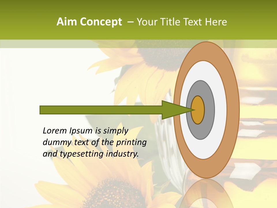Olive Nutrient Glass PowerPoint Template