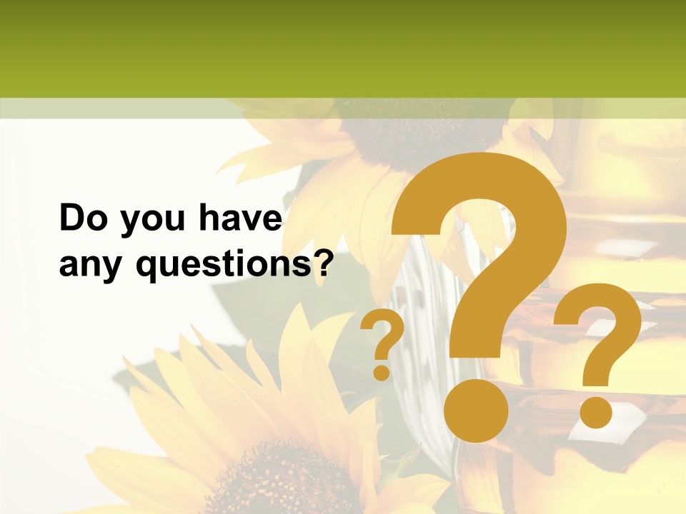 Olive Nutrient Glass PowerPoint Template