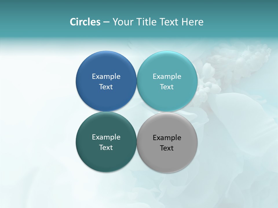 Floral Leaves Lilies PowerPoint Template