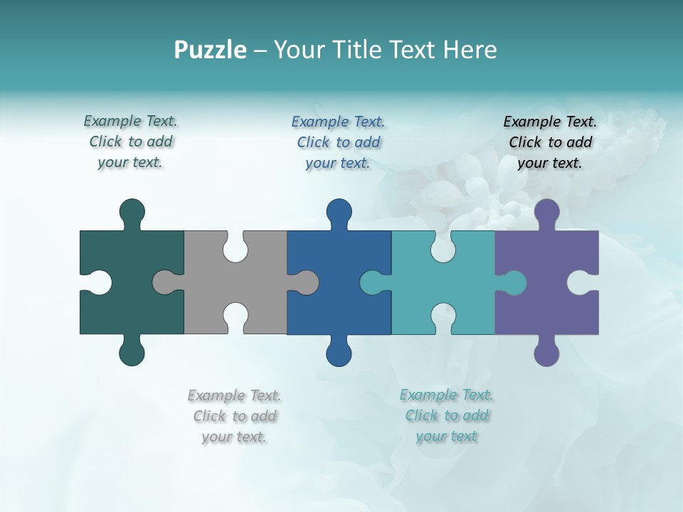 Floral Leaves Lilies PowerPoint Template