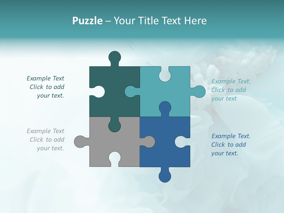 Floral Leaves Lilies PowerPoint Template