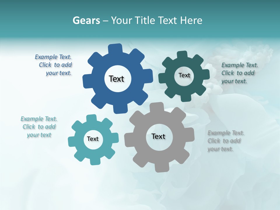 Floral Leaves Lilies PowerPoint Template