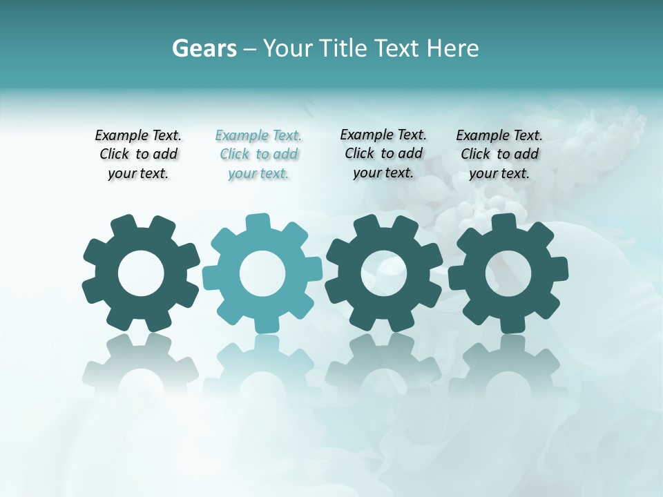 Floral Leaves Lilies PowerPoint Template