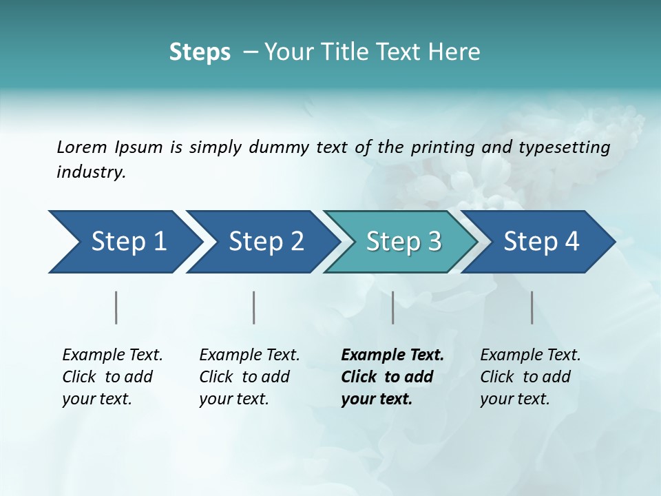 Floral Leaves Lilies PowerPoint Template