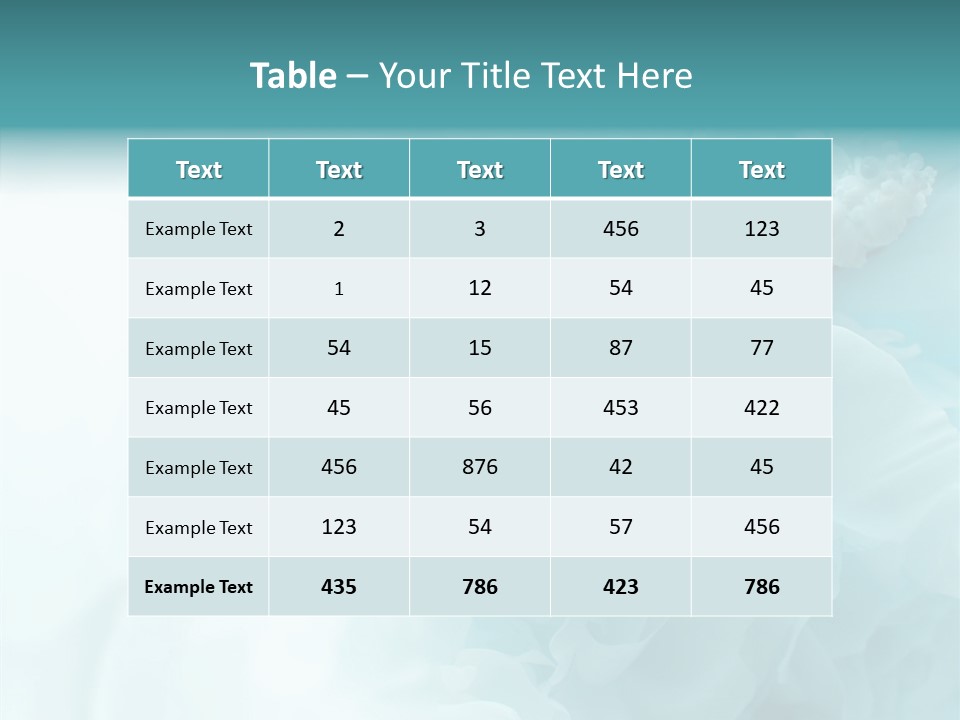 Floral Leaves Lilies PowerPoint Template