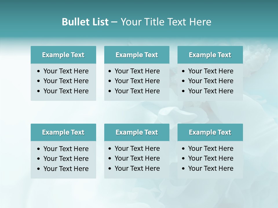 Floral Leaves Lilies PowerPoint Template